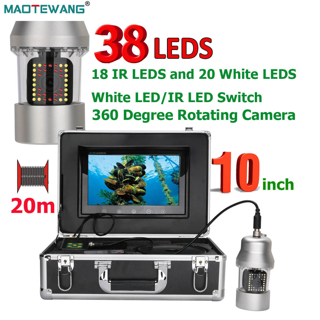 MAOTEWANG cámara de vídeo de p - Fishing Camera reseña y precio