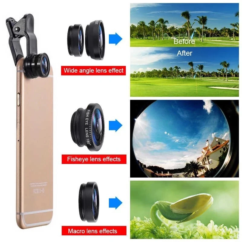 Lente de Cámara Micro 3 en 1 c - Fishing Camera reseña y precio