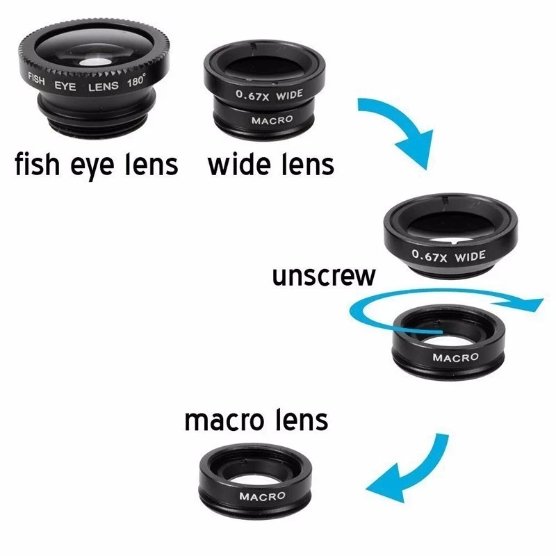 Lente de Cámara Micro 3 en 1 c - Fishing Camera reseña y precio
