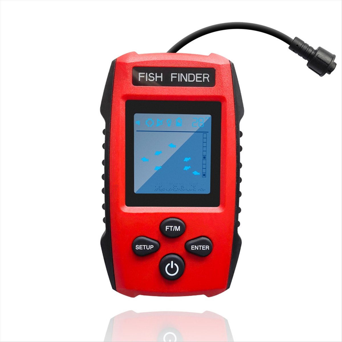 Buscador de peces LCD a color, - Fishing Depth Finder reseña y precio