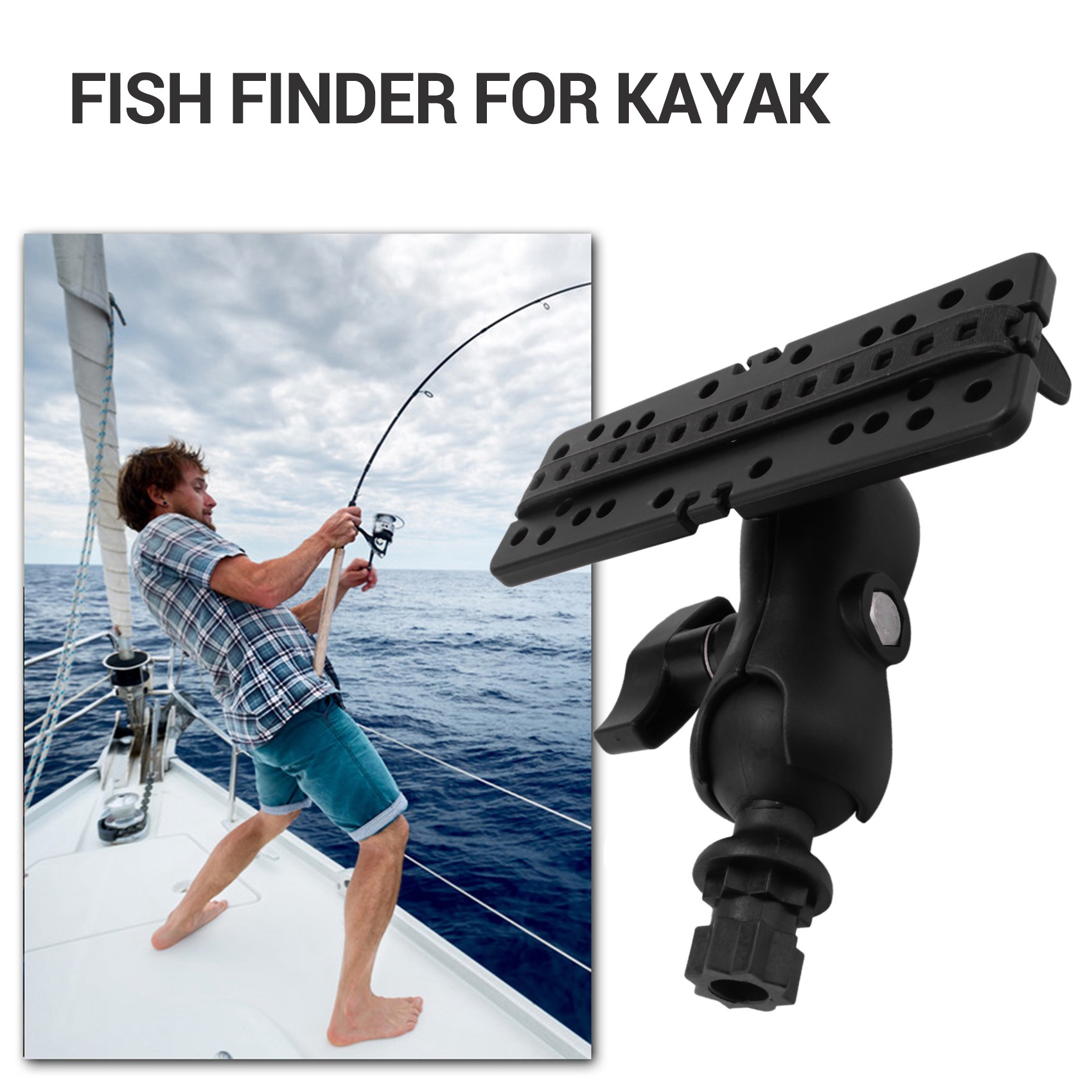 Soporte de bola NALFI con busc - Fish Finder Mount reseña y precio